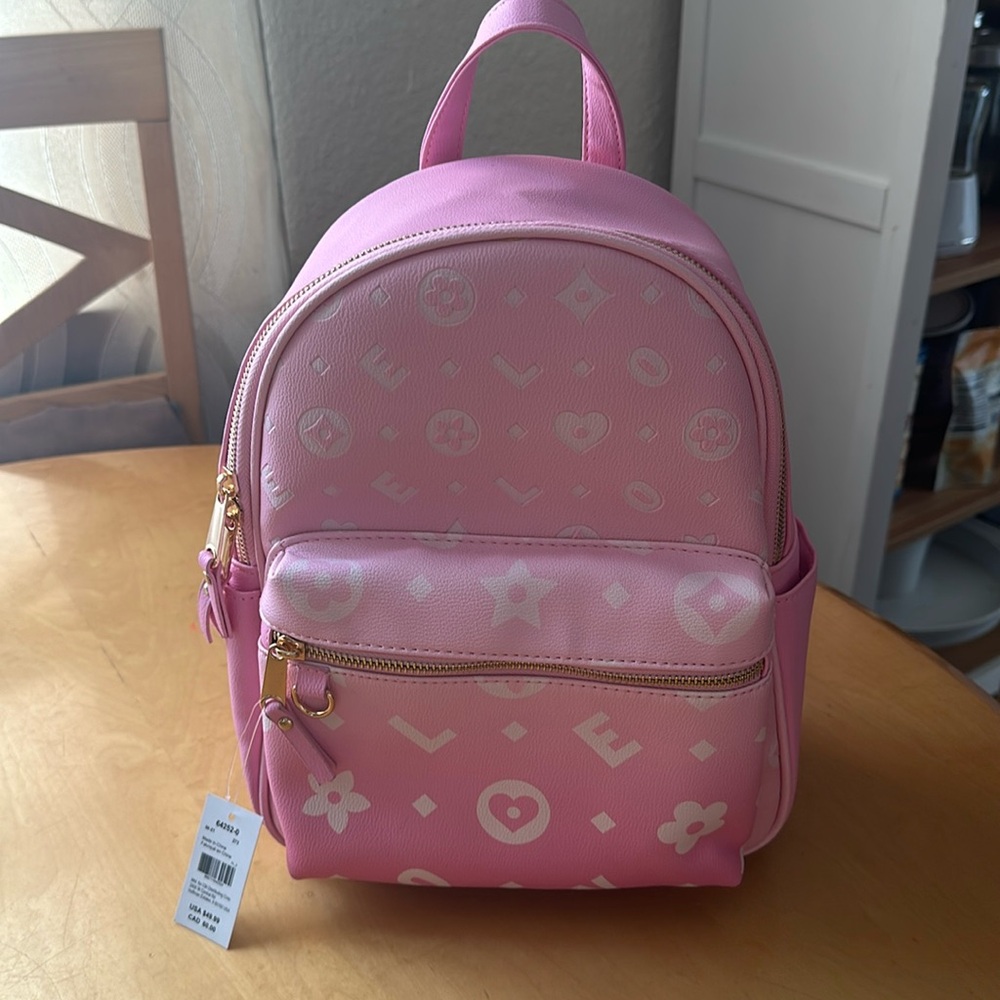 Pink backpack